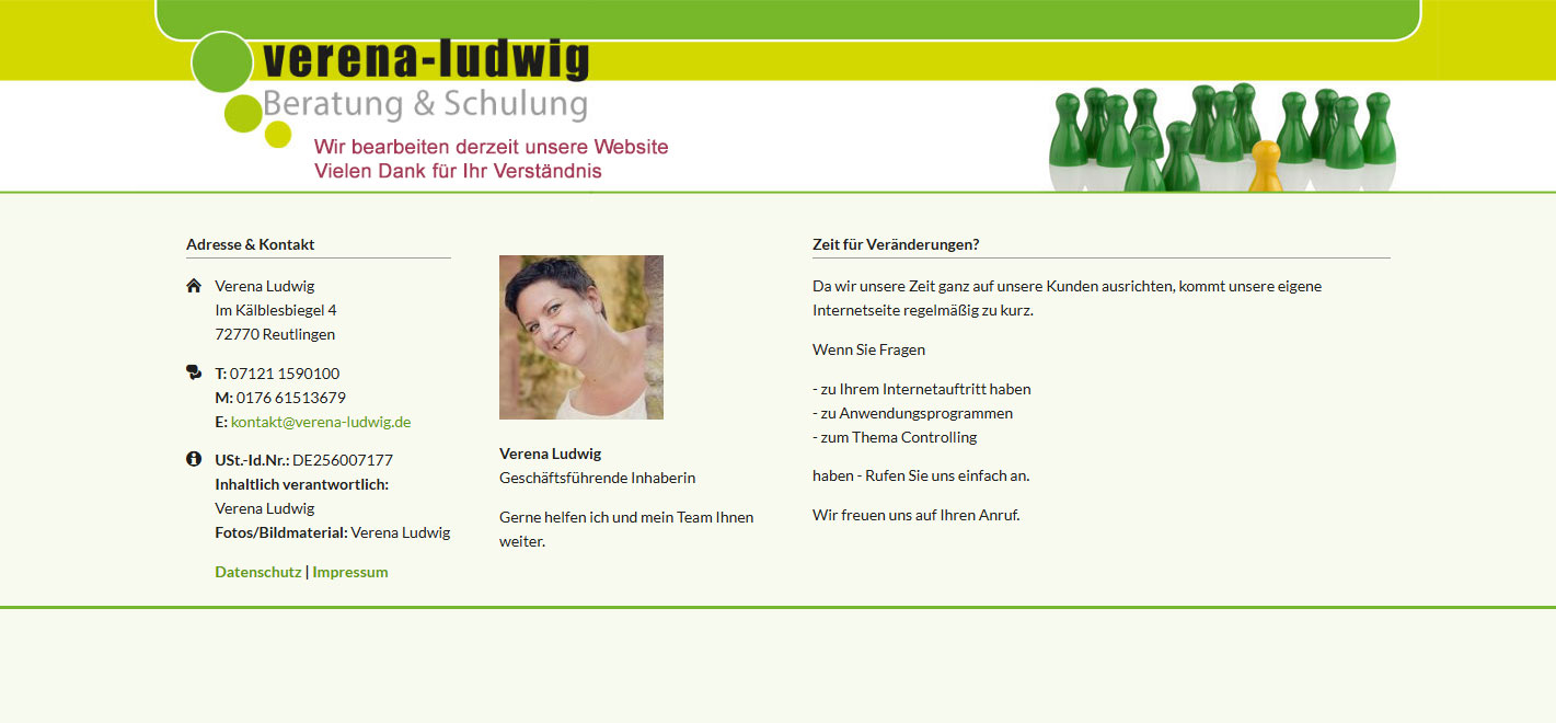 Willkommen bei verena-ludwig, Beratung & Schulung